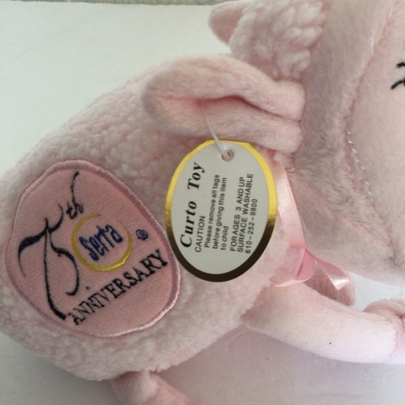 SERTA PLUSH STUFFED SHEEP 75TH ANNIVERSARY BREAST CANCER NWT - Picture 7 of 12